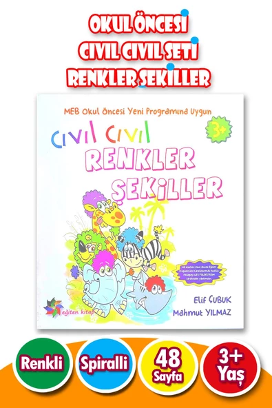 Okul Öncesi Cıvıl Cıvıl Seti Renkler ve Şekiller - 2