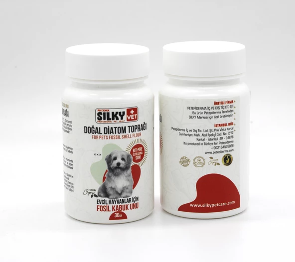 Silky Vet+ - Köpek - Bit-Pire-vb. Parazit engelleyici Doğal Diatom Toprağı  - (30gr) - 3