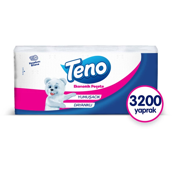 Teno Peçete 200'lü (16 PAKET X 200 YAPRAK)