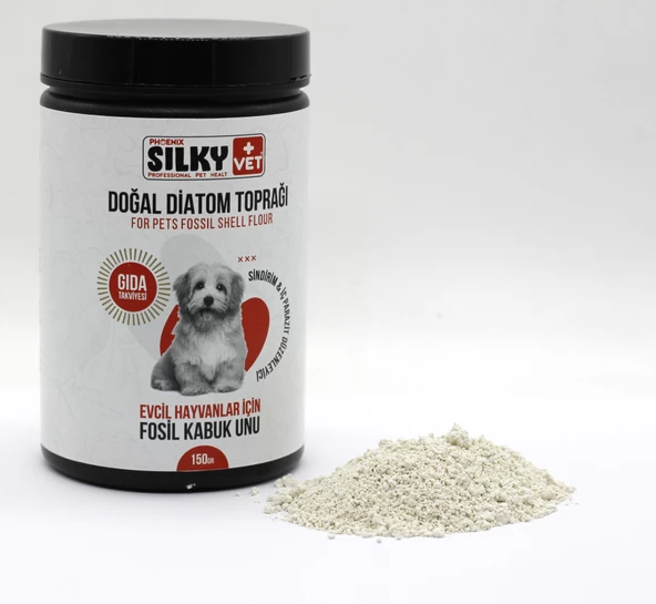 SILKY Vet+ - Köpekler için Doğal Diatom Toprağı Gıda Takviyesi (150gr) - 2