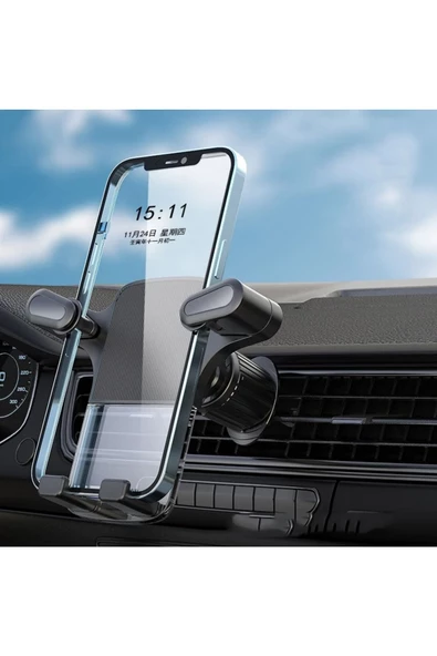 Profesyonel Araç İçi Telefon Tutucu ve Havalandırma Montaj iPhone Uyumlu Kolay Kurulum Universal V11 - Resim 5