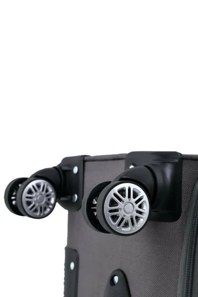 Fossil Ultra Light Kumaş Unisex Büyük Boy Valiz Gri FSL010 - 5