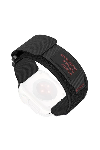 Apple Watch ile uyumlu Kayış 42/44/45/49mm Wear-Proof Spor Esnek Çırt Çırt Adventure Silikon Kordon ürün görseli