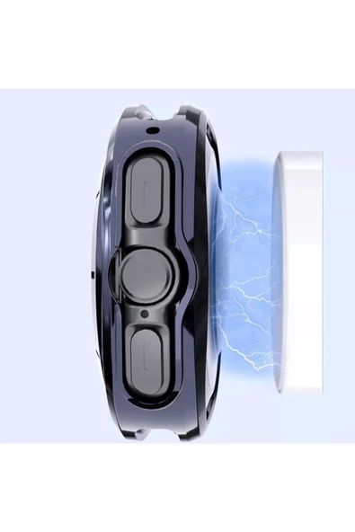 Galaxy Watch Ultra ile Uyumlu Ekran Çerçeve Koruma 47mm Önü Açık Silikon Kılıf Watch Ultra Koruma - Resim 3