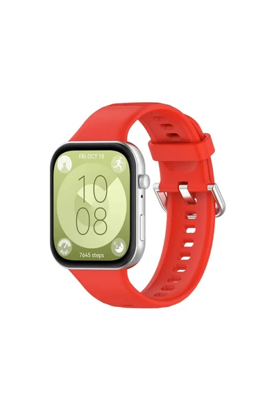 Huawei Watch Fit 3 ile uyumlu Saat Kayışı Ent Kaliteli Spor Saat Renkli Lagniappe Silikon Kordon - Resim 2