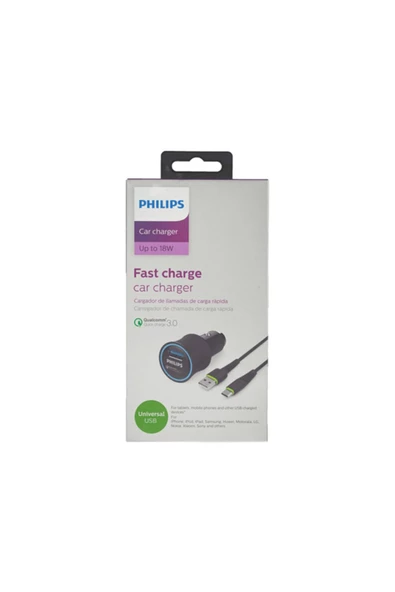 Dlp3520c/97 Usb Araç Içi Şarj Adaptörü Qc3.0 Siyah+usY-c 1.2 M Şarj Kablosu - 4