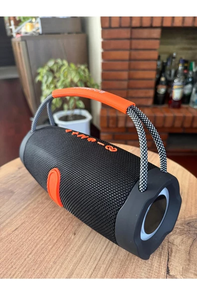 RGB Işıklı Kablosuz Speaker Bluetooth Hoparlör Taşıma İpli Type-C Şarj USB ve TF Kart Girişli  Pro 3 - Resim 5