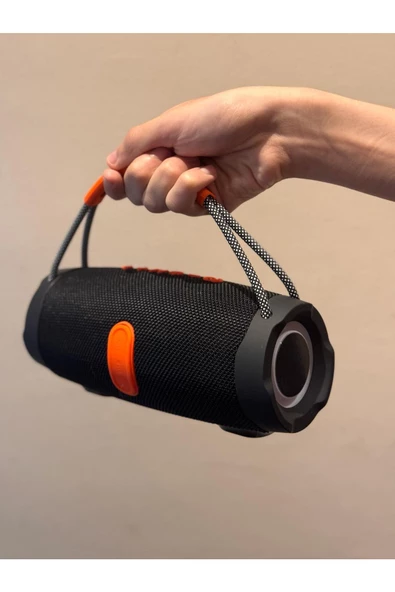 RGB Işıklı Kablosuz Speaker Bluetooth Hoparlör Taşıma İpli Type-C Şarj USB ve TF Kart Girişli  Pro 3 - Resim 2