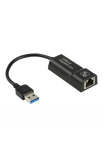 Notebook ve PC Uyumlu USB 3.0 to Ethernet Adaptör 10/1000/1000Mbps USB to RJ45 Çevirici (NRT-1048)