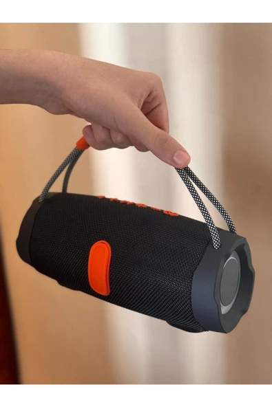 RGB Işıklı Kablosuz Speaker Bluetooth Hoparlör Taşıma İpli Type-C Şarj USB ve TF Kart Girişli  Pro 3 - Resim 3