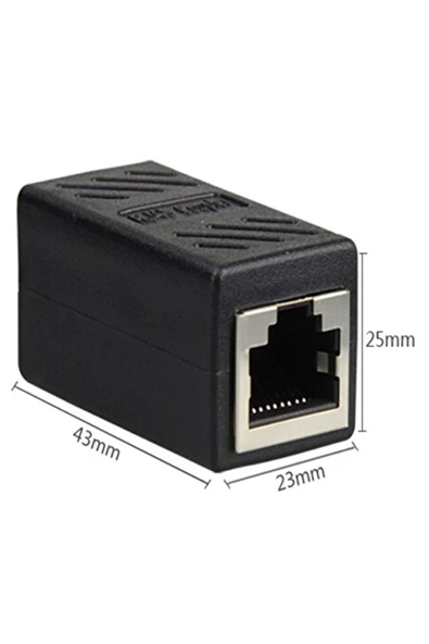 1 Portlu Ethernet Splitter, Tek LAN Kablosu, Ethernet Bölücü, RJ45 Dişi Adaptör Konnektörü - Resim 3