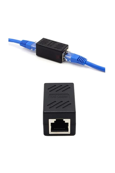 1 Portlu Ethernet Splitter, Tek LAN Kablosu, Ethernet Bölücü, RJ45 Dişi Adaptör Konnektörü ürün görseli