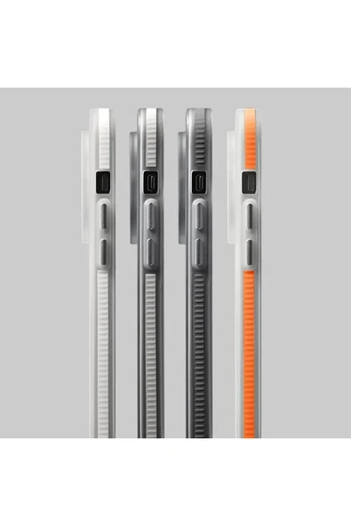 iPhone 14 Pro Max ile uyumlu Kılıf Kamera Korumalı Magsafe uyumlu Şeffaf Transparan Tırtıklı Kılıf - 7