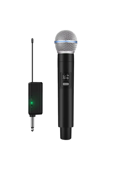 Kablosuz Karaoke Mikrofonu 6.35mm Sahne Performansı Partiler Aktiviteler Amfi Hoparlör Için Wn05