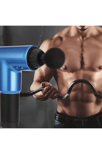Masaj Aleti Kademeli 2000mah Batarya Derin Doku Kas Masaj Tabancası 4 Başlıklı F320 - Resim 2