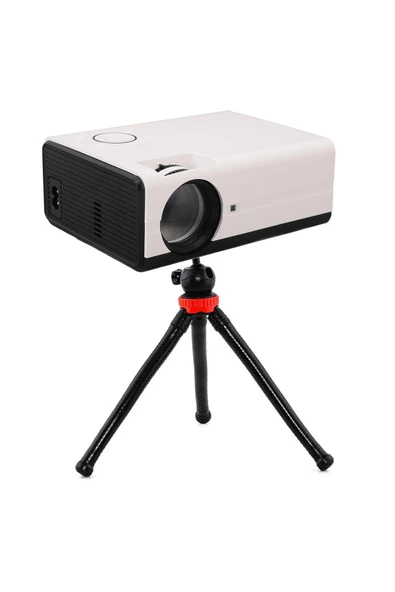 WiFi Ve Bluetooth özellikli Mini Projektör, Dış Mekan Ev Sineması HDMI, USB Bağlantı Noktaları T01 - Resim 2