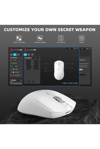 AJ139 Pro Kablosuz Oyuncu Mouse Paw 3395 26000 DPI - 5