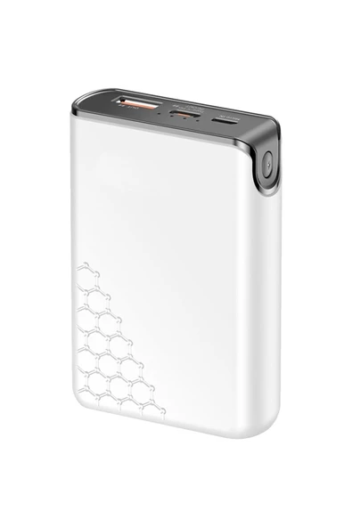 Konfulon Mini Powerbank 10000mAh 22.5W ve PD20W Type-C Input ve Output iPhone Uyumlu Güç Bankası A6Q