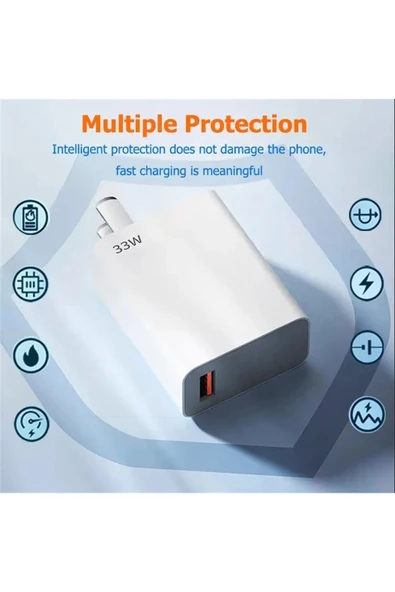 Type-C Kablolu Hızlı Şarj Cihazı Duvar Şarj Cihazı USB Çıkışlı Tablet ve Telefon Şarj Aleti TRW420 - Resim 5