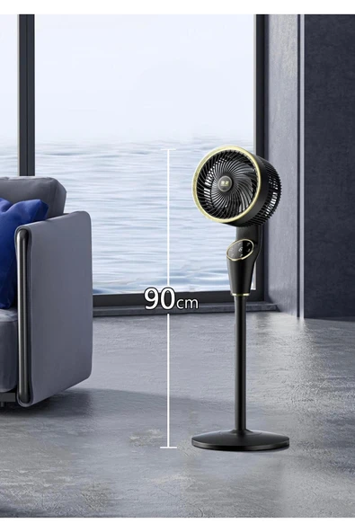 90cm Fan Led Ekranlı Kumandalı Vantilatör Ayarlanabilir 3 Farklı Boy CVR-MX45 - Resim 3