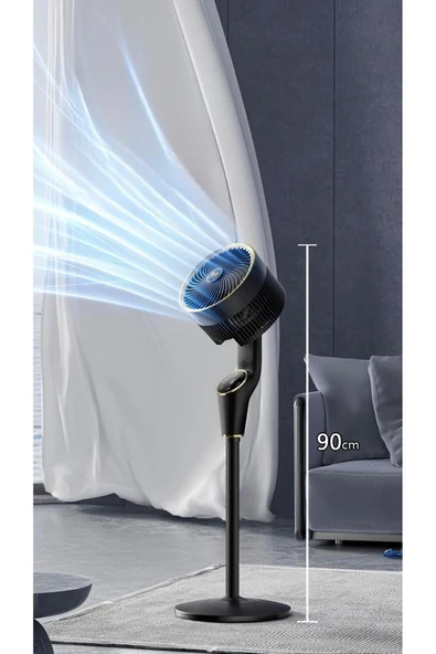 90cm Fan Led Ekranlı Kumandalı Vantilatör Ayarlanabilir 3 Farklı Boy CVR-MX45 - Resim 6