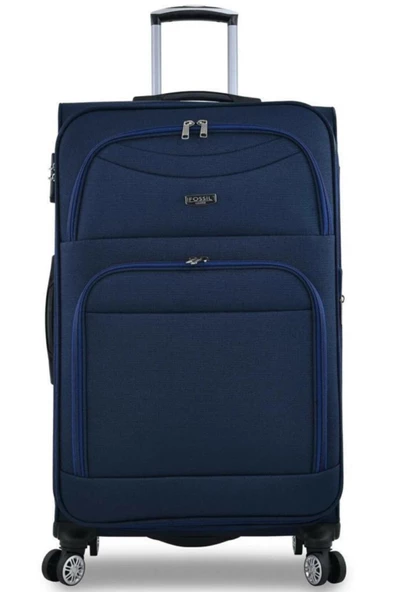 Fossil Ultra Light Kumaş Unisex Büyük Boy Valiz Lacivert FSL010