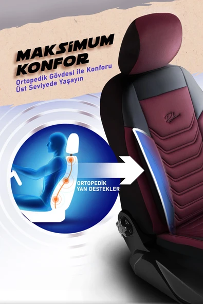 Panda Kılıf PANDA FLORİDA SERİSİ PİKE KUMAŞ OTO KOLTUK KILIFI - TAM SET - 11