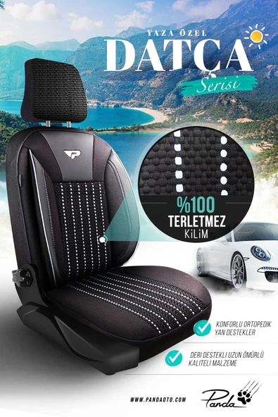 Panda Kılıf PANDA DATÇA SERİSİ KİLİM KUMAŞ OTO KOLTUK KILIFI - TAM SET - 2