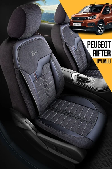 Panda Kılıf Panda Şili Serisi Ingiliz Jakar Kumaş Peugeot Rifter Uyumlu Oto Koltuk Kılıfı - Tam Set - 3