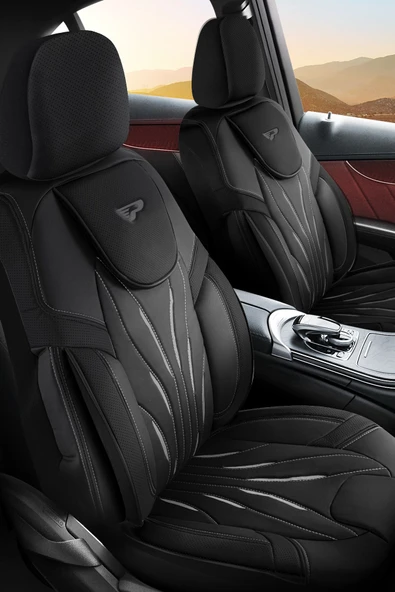 Panda Kılıf Panda Pars Serisi Deri Oto Koltuk Kılıfı - Tam Set - Resim 5