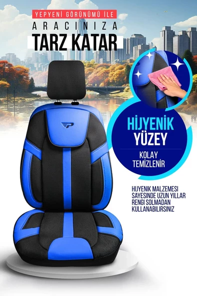 PANDA KAPADOKYA SERİSİ JAKAR KUMAŞ OTO KOLTUK KILIFI - TAM SET - 3