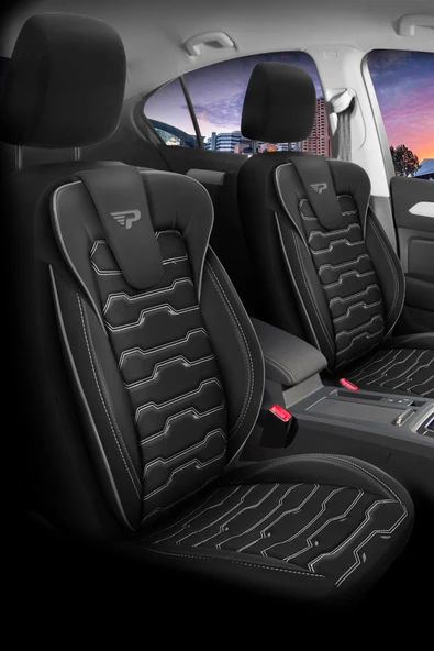 Panda Kılıf Panda Sport Serisi Jakar Kumaş Oto Koltuk Kılıfı - Tam Set - Resim 7
