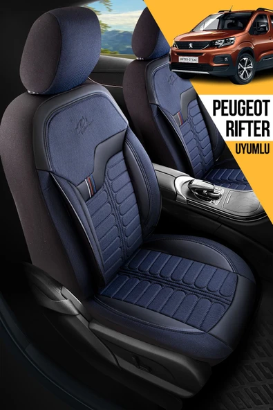 Panda Kılıf Panda Şili Serisi Ingiliz Jakar Kumaş Peugeot Rifter Uyumlu Oto Koltuk Kılıfı - Tam Set - 7