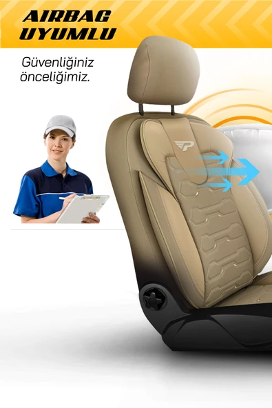 Panda Kılıf PANDA SPORTLİNE SERİSİ İNGİLİZ JAKAR KUMAŞ TİCARİ OTO KOLTUK KILIFI - TAM SET - 6