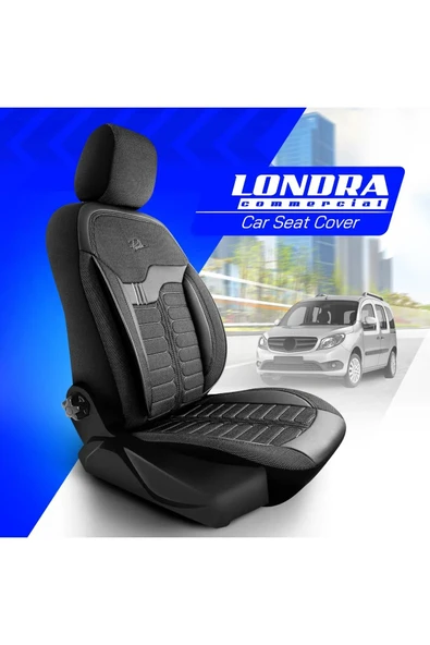 Panda Kılıf PANDA LONDRA SERİSİ İNGİLİZ JAKAR KUMAŞ TİCARİ OTO KOLTUK KILIFI - TAM SET - 1
