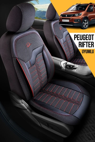 Panda Kılıf Panda Şili Serisi Ingiliz Jakar Kumaş Peugeot Rifter Uyumlu Oto Koltuk Kılıfı - Tam Set - 1