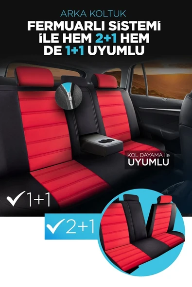 Panda Kılıf Panda Special Serisi Jakar Kumaş Oto Koltuk Kılıfı - Tam Set - 4