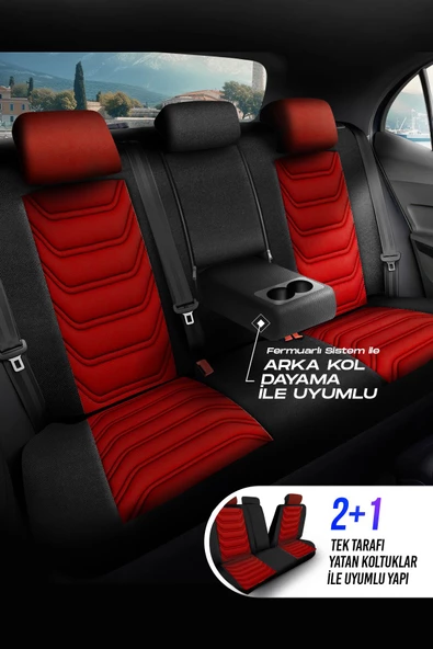 PANDA FLORİDA SERİSİ PİKE KUMAŞ OTO KOLTUK KILIFI - TAM SET - 2
