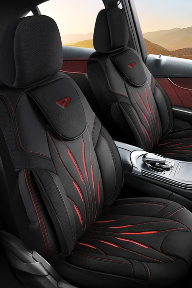 Panda Kılıf Panda Pars Serisi Deri Oto Koltuk Kılıfı - Tam Set - Resim 6