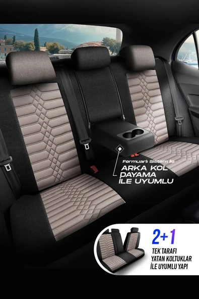 Panda Kılıf PANDA ATİNA SERİSİ JAKAR KUMAŞ OTO KOLTUK KILIFI - TAM SET - 12