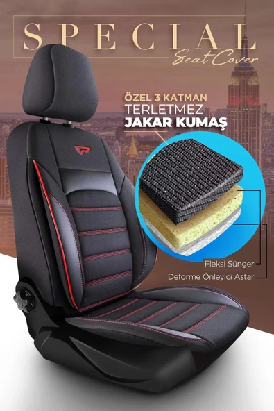 Panda Kılıf Panda Special Serisi Jakar Kumaş Oto Koltuk Kılıfı - Tam Set - 2