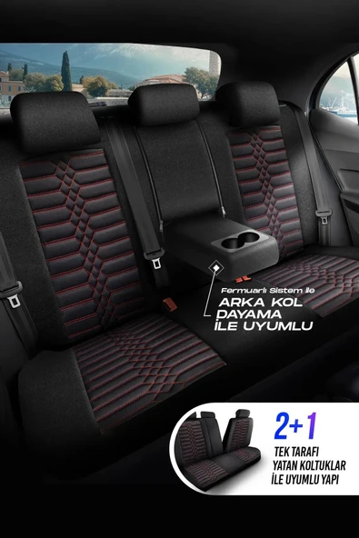 Panda Kılıf PANDA ATİNA SERİSİ JAKAR KUMAŞ OTO KOLTUK KILIFI - TAM SET - 4