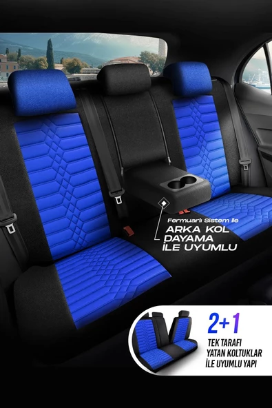 PANDA ATİNA SERİSİ JAKAR KUMAŞ OTO KOLTUK KILIFI - TAM SET - 2