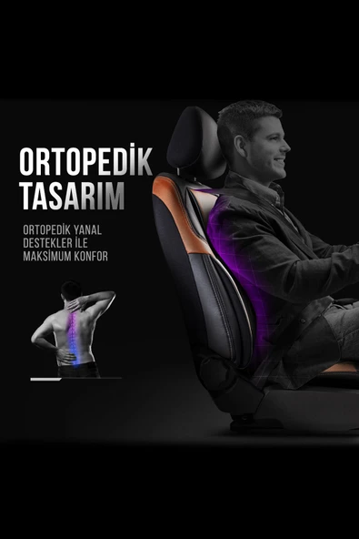Panda Kılıf PANDA PARS SERİSİ DERİ OTO KOLTUK KILIFI - TAM SET - 11