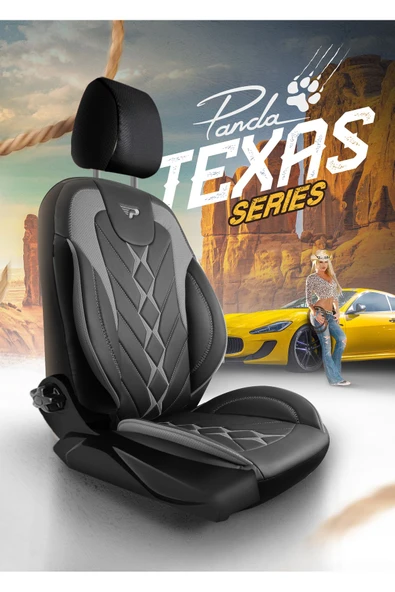 Panda Kılıf Panda Texas Serisi Deri Oto Koltuk Kılıfı - Tam Set - 2