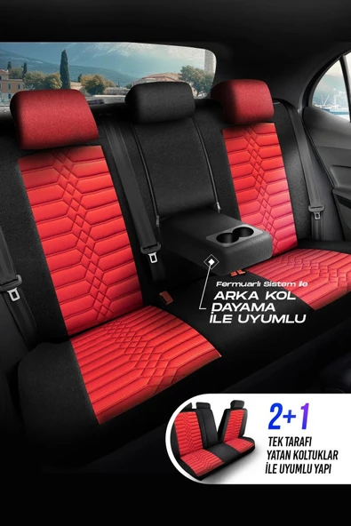 Panda Kılıf PANDA ATİNA SERİSİ JAKAR KUMAŞ OTO KOLTUK KILIFI - TAM SET - 6