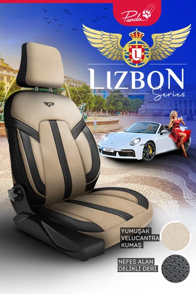 Panda Kılıf PANDA LİZBON SERİSİ ALAKANTRA KUMAŞ OTO KOLTUK KILIFI - TAM SET - 11