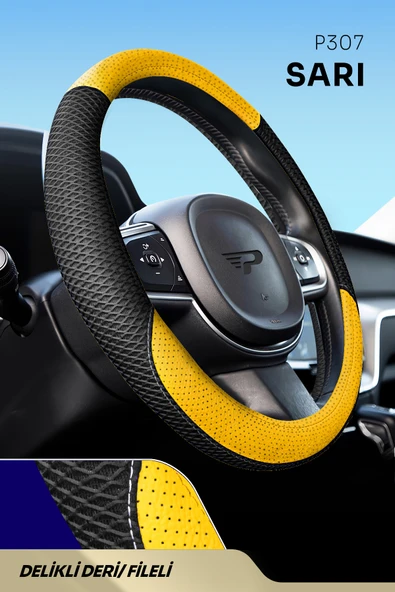 Panda Kılıf Panda Oto Geçmeli Direksiyon Kılıfı - File / Delikli Deri - 5