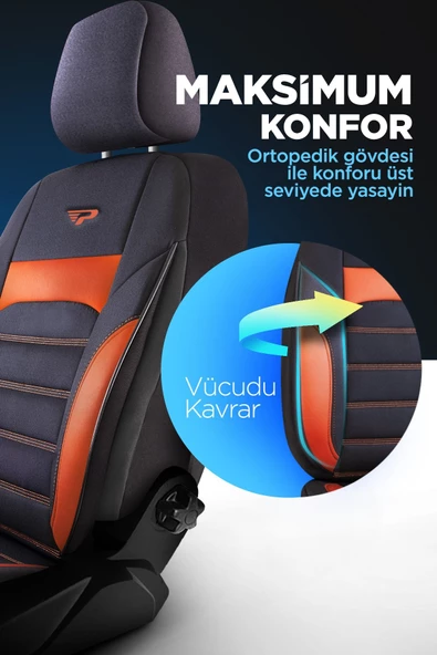 PANDA SPECİAL SERİSİ JAKAR KUMAŞ OTO KOLTUK KILIFI - 4