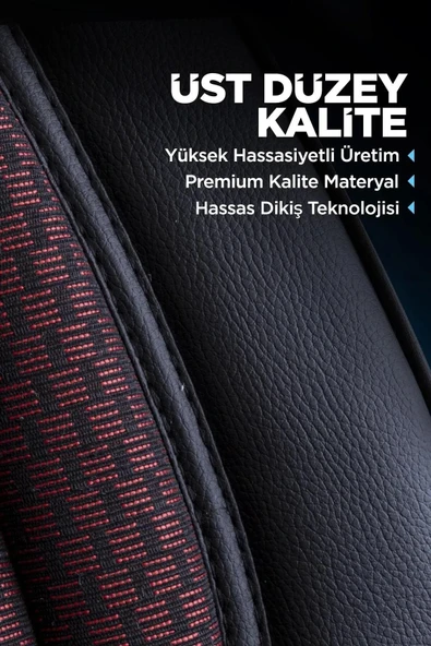 Panda Kılıf PANDA PRESTİJ SERİSİ DOKUMA KUMAŞ OTO KOLTUK KILIFI TAM SET - 6